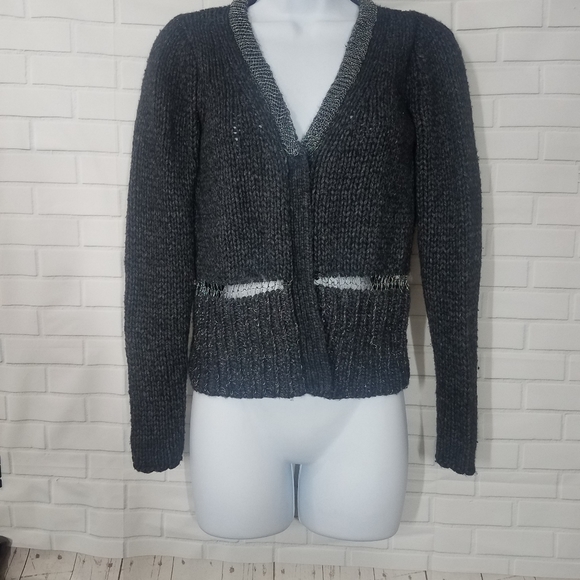 Duffy Gray Knit Wool Cashmere Blend Sweater - Picture 9 of 13